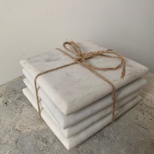 white stone coasters